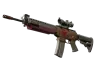 Souvenir SG 553 | Berry Gel Coat (Battle-Scarred) skin